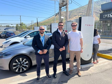 Tesla superchargers