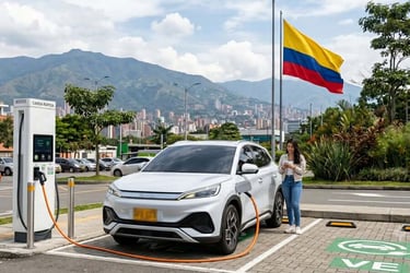 ¿Cómo montar una estación de carga de vehículos eléctricos en Colombia?
